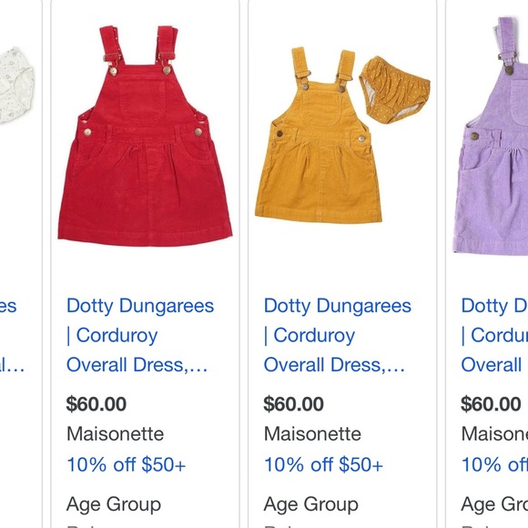 dotty dungarees skirt - Picture 6 of 6